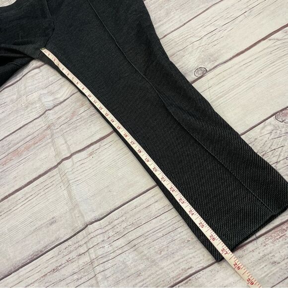 Akris Punto Pleat Front Checked Soft Cropped Trousers Black Grey Size 14 - Picture 3 of 8
